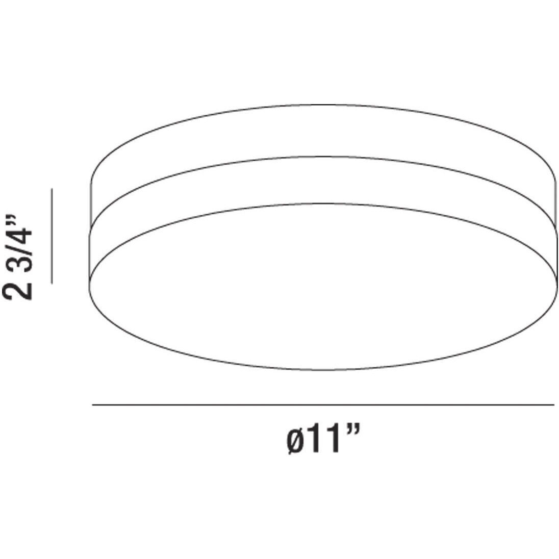 Koss LED 11 inch Chrome Ceiling Flush Mount Ceiling Light, Large