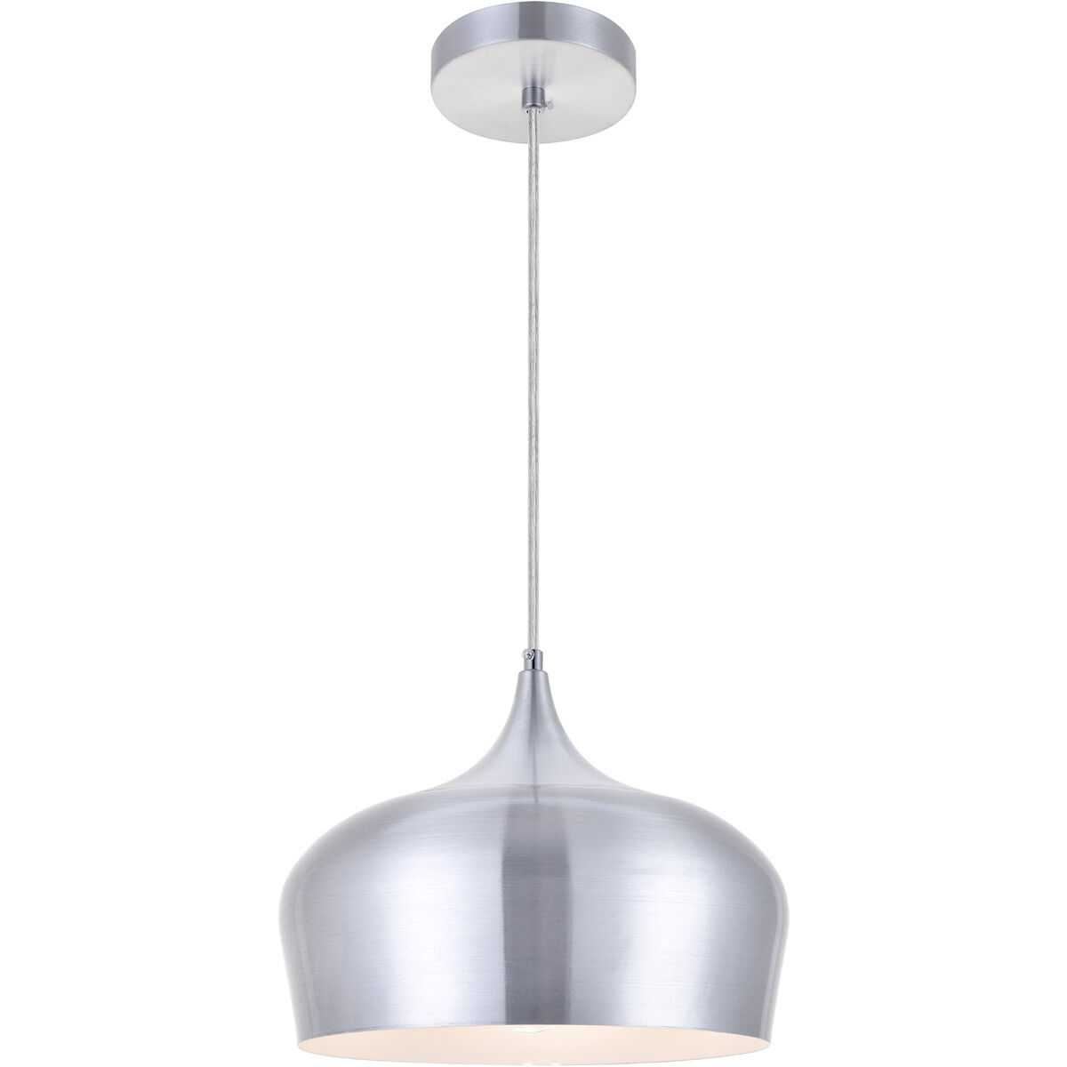 Nora 1 Light 11.5 inch Burnished Nickel Pendant Ceiling Light