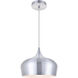 Nora 1 Light 11.5 inch Burnished Nickel Pendant Ceiling Light