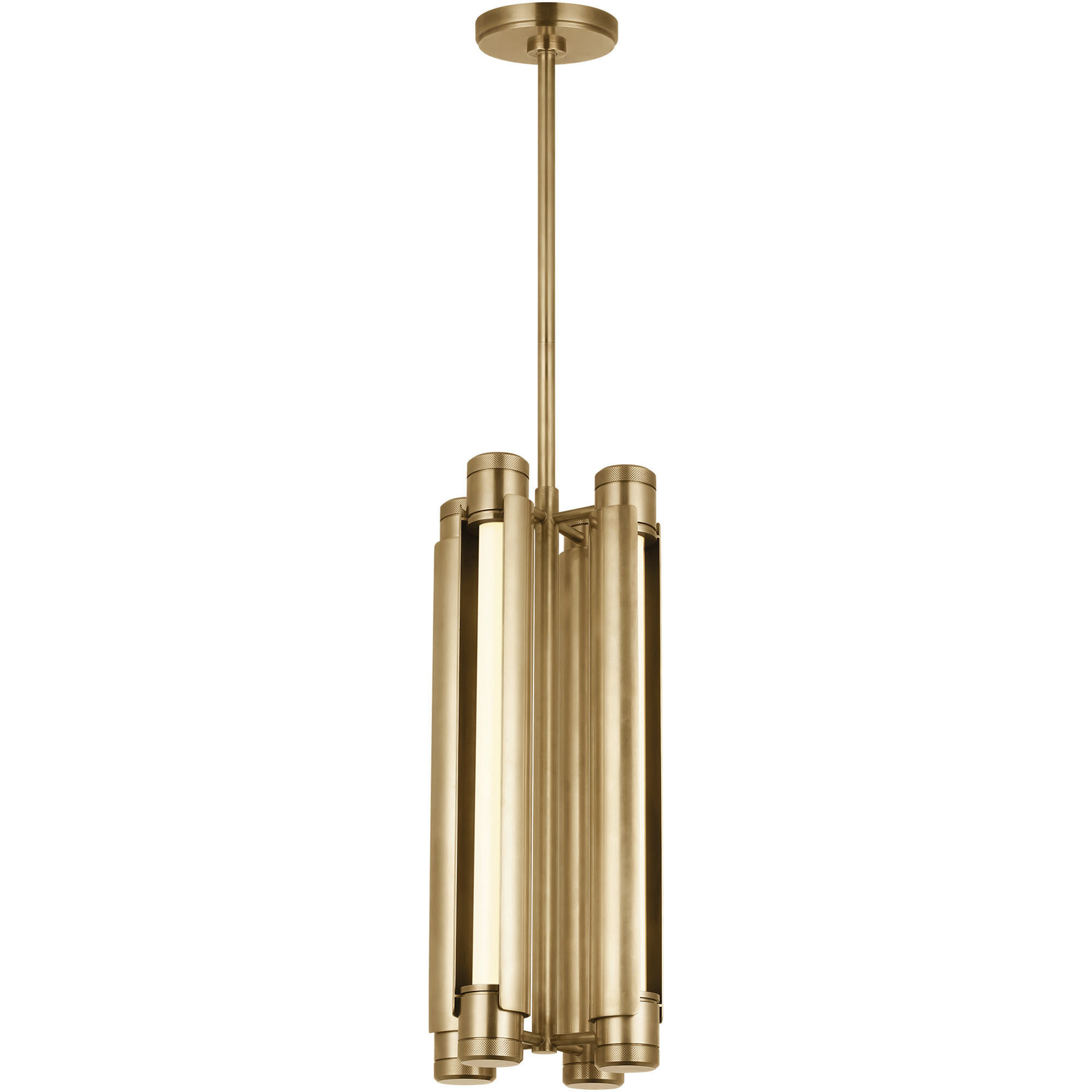 Avroko Capa LED 10 inch Hand Rubbed Antique Brass Pendant Ceiling Light