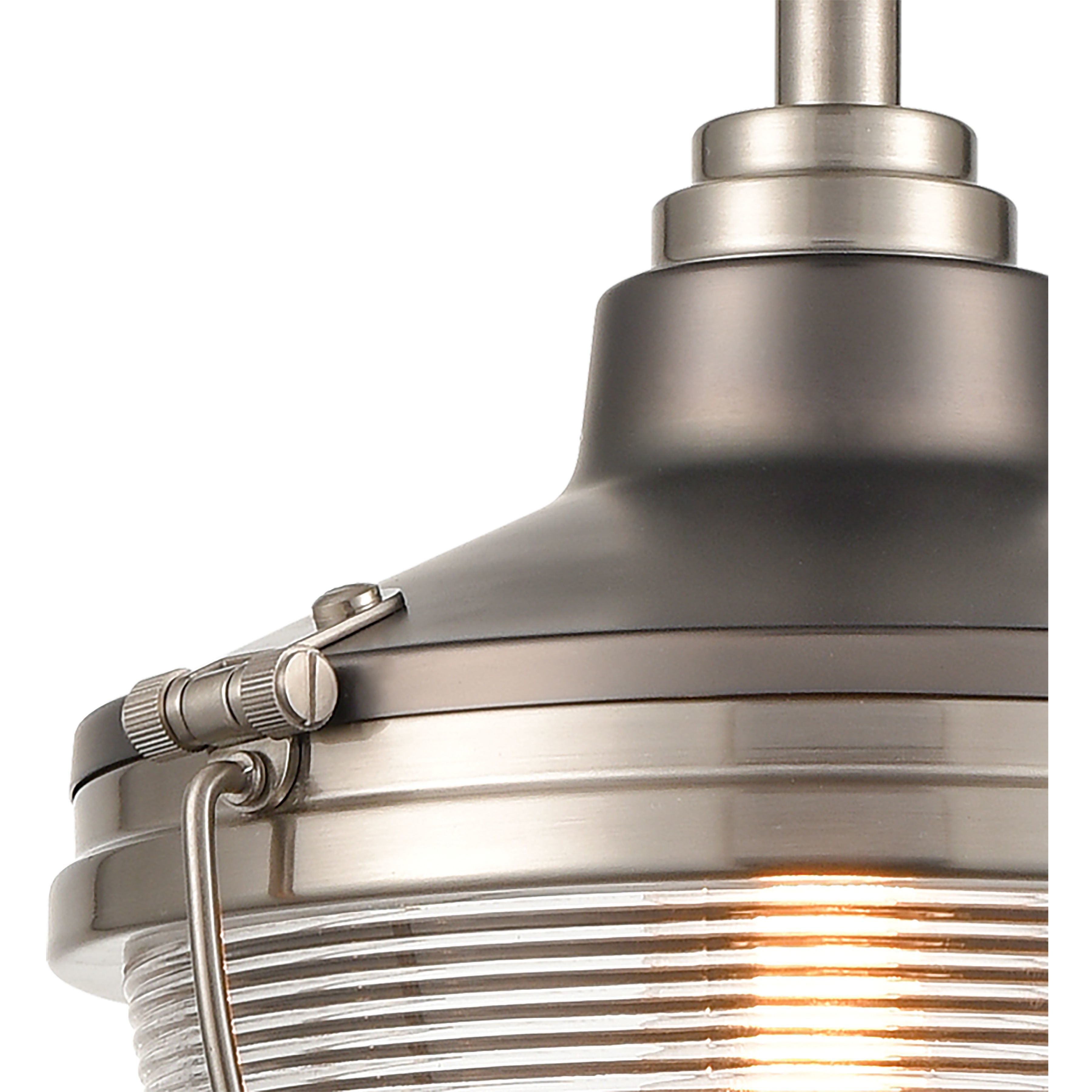 Seaway Passage 1 Light 10 inch Satin Nickel Mini Pendant Ceiling Light