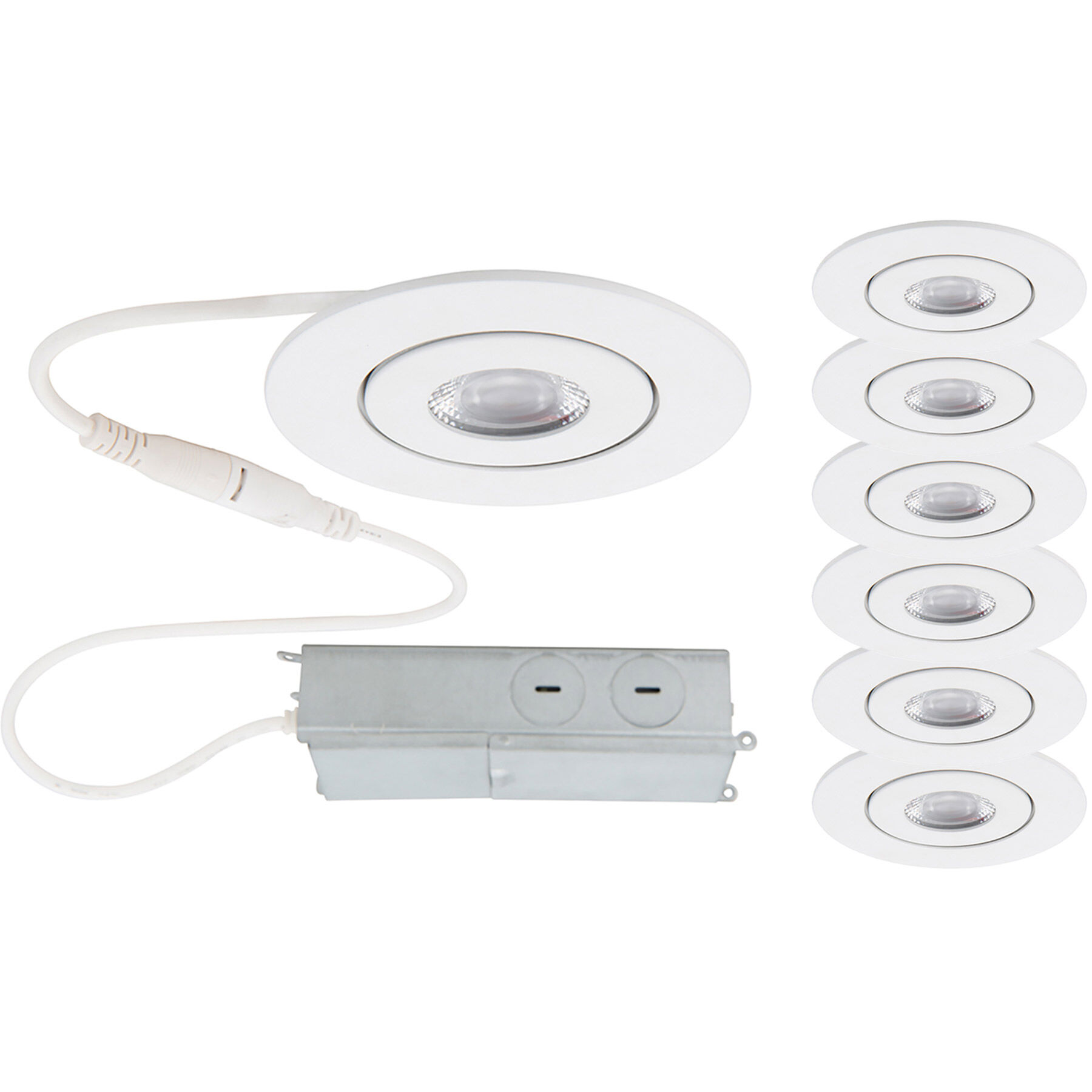 Lotos LED White Complete Kit Recessed Lighting