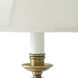 Club 25 inch 100 watt Antique Brass Table Lamp Portable Light