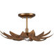 Alithea 1 Light 18.25 inch Antique Brass Semi-Flush Mount Ceiling Light
