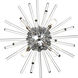 Sienna 4 Light 18 inch Chrome Wall Sconce Wall Light, can be Flush Mounted