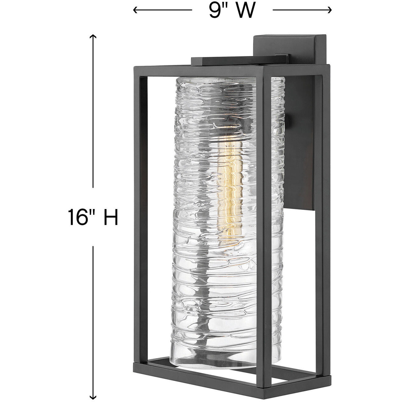 Pax Outdoor Wall Mount Lantern, Medium