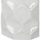 Honeycomb 26.5 inch 150 watt Gloss White Glaze and Satin Black Table Lamp Portable Light