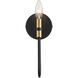 Foundry 1 Light 5.71 inch Black and Brass Wall Sconce Wall Light
