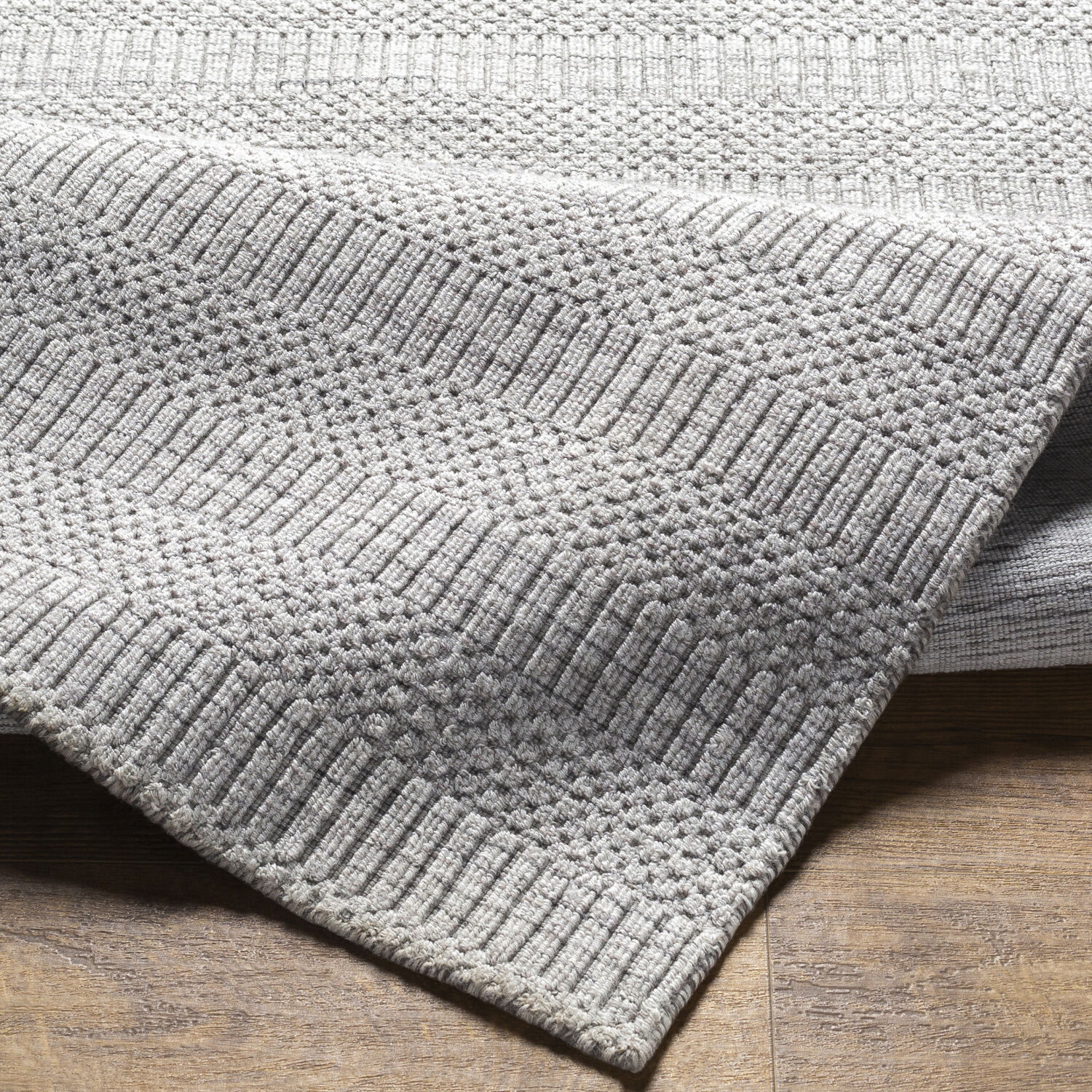 Hickory 180 X 144 inch Light Grey Rug, Rectangle