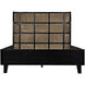 Porto A Hand Rubbed Black Bed, Queen