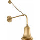 Thomas O'Brien Academy Barn Light LED 31.75 inch Hand-Rubbed Antique Brass Anchored Rex Barn Light in 7.5" Hand-Rubbed Antique Brass Savannah Shade