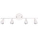 Solo 4 Light 120 White Fixed Rail Ceiling Light, WAC Limited
