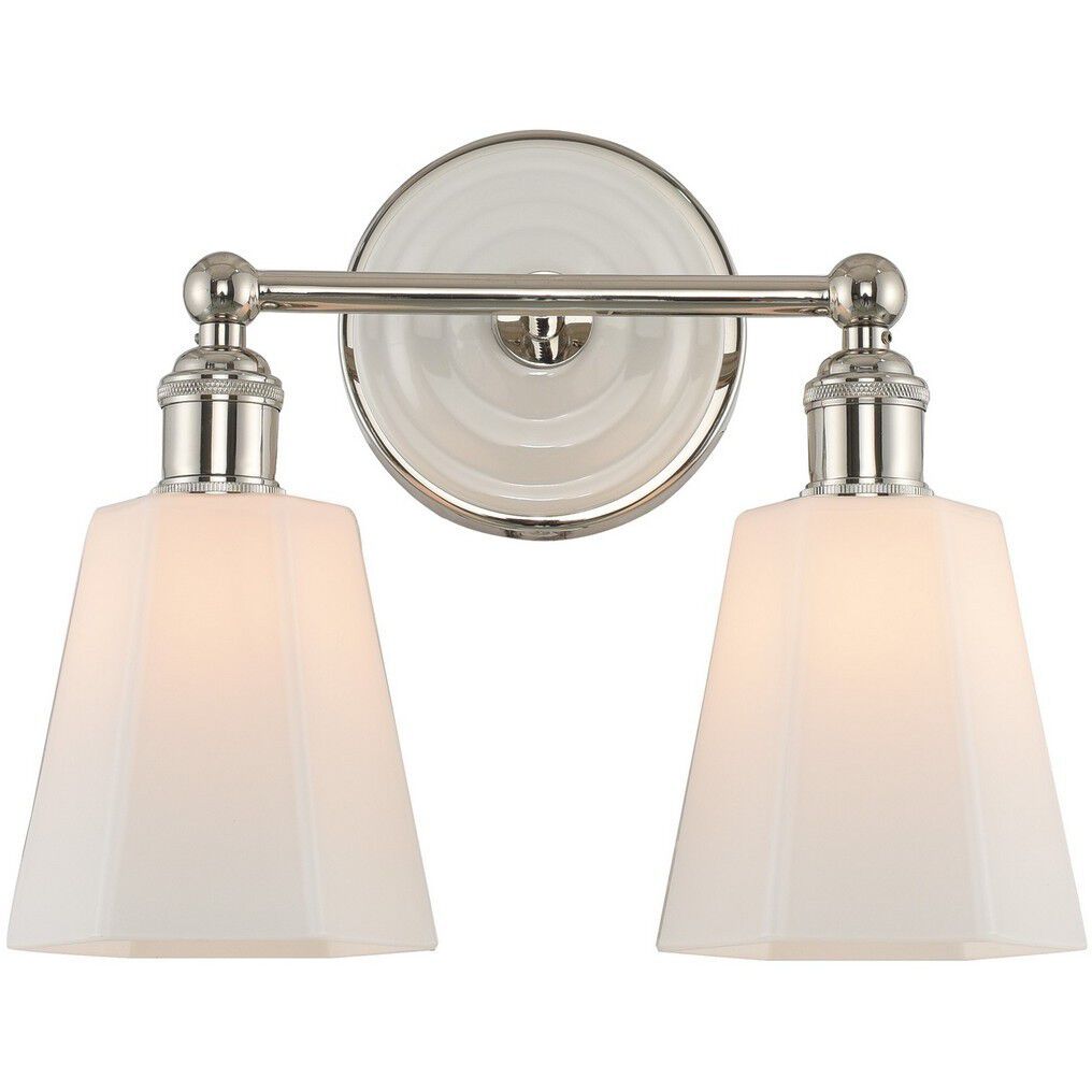 Greenwich 2 Light 13 inch Polished Nickel Bath Vanity Light Wall Light