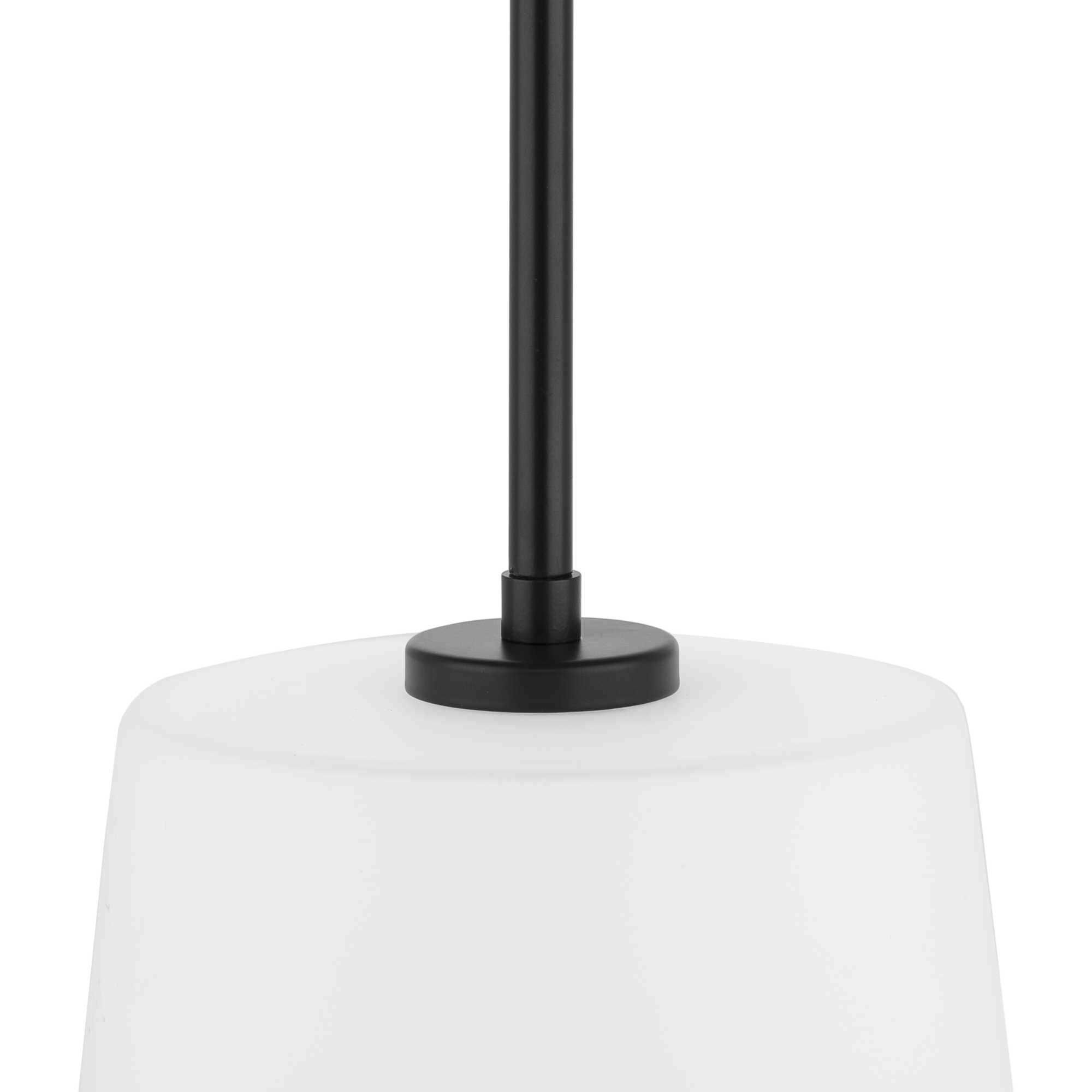 Clarion 1 Light 9 inch Matte Black Pendant Ceiling Light