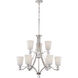 Connie 9 Light 30 inch Polished Nickel Chandelier Ceiling Light