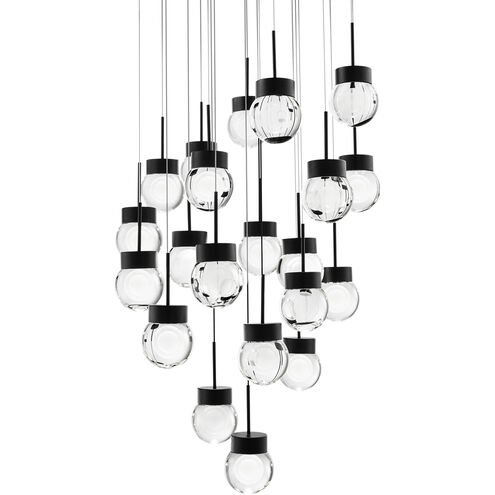 Double Bubble 21 Light 26 inch Black Multi-Light Pendant Ceiling Light