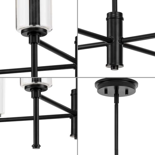 Elara 4 Light 23 inch Matte Black Chandelier Ceiling Light