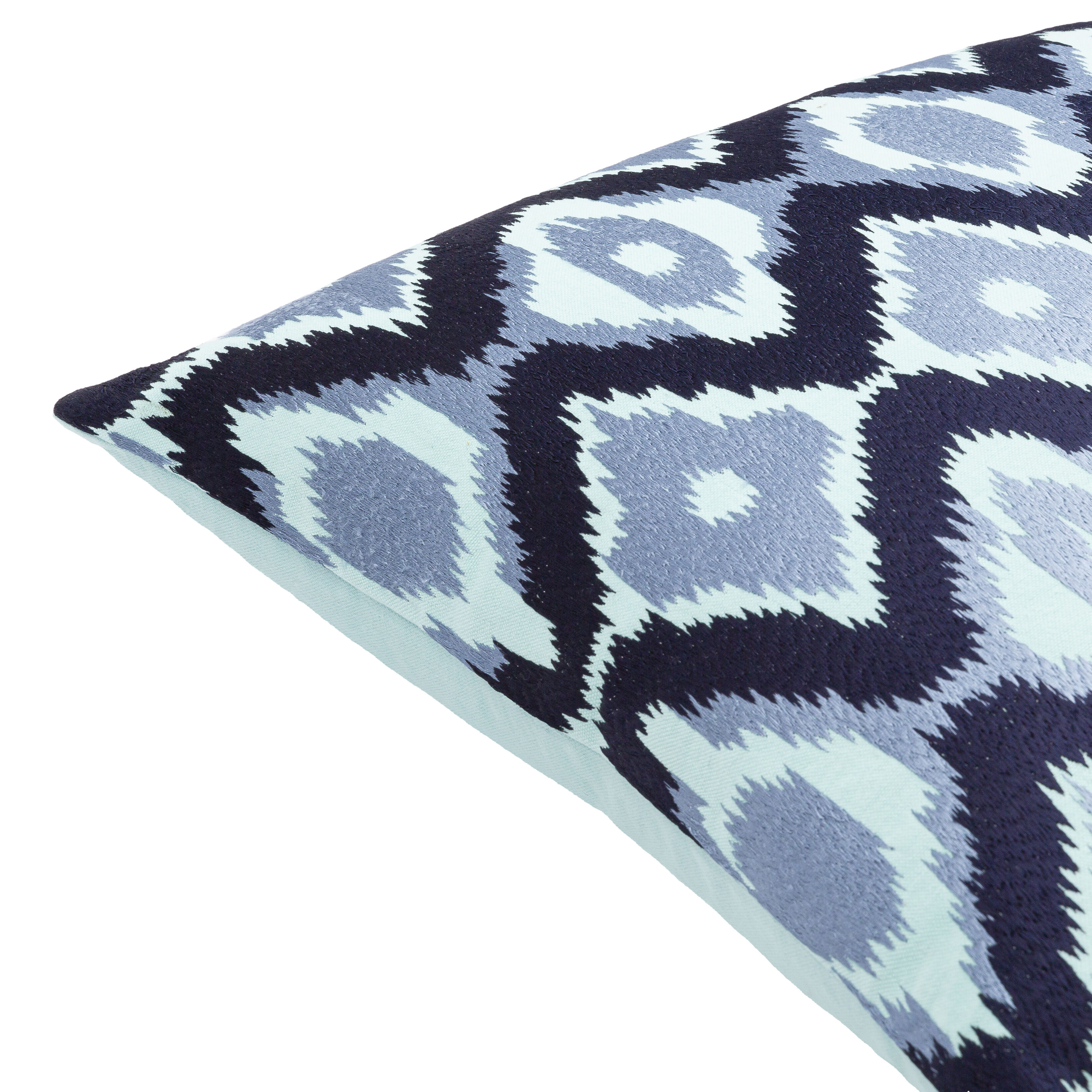 Ikat Luxe 20 inch Pale Blue Pillow Kit in 20 x 20, Square