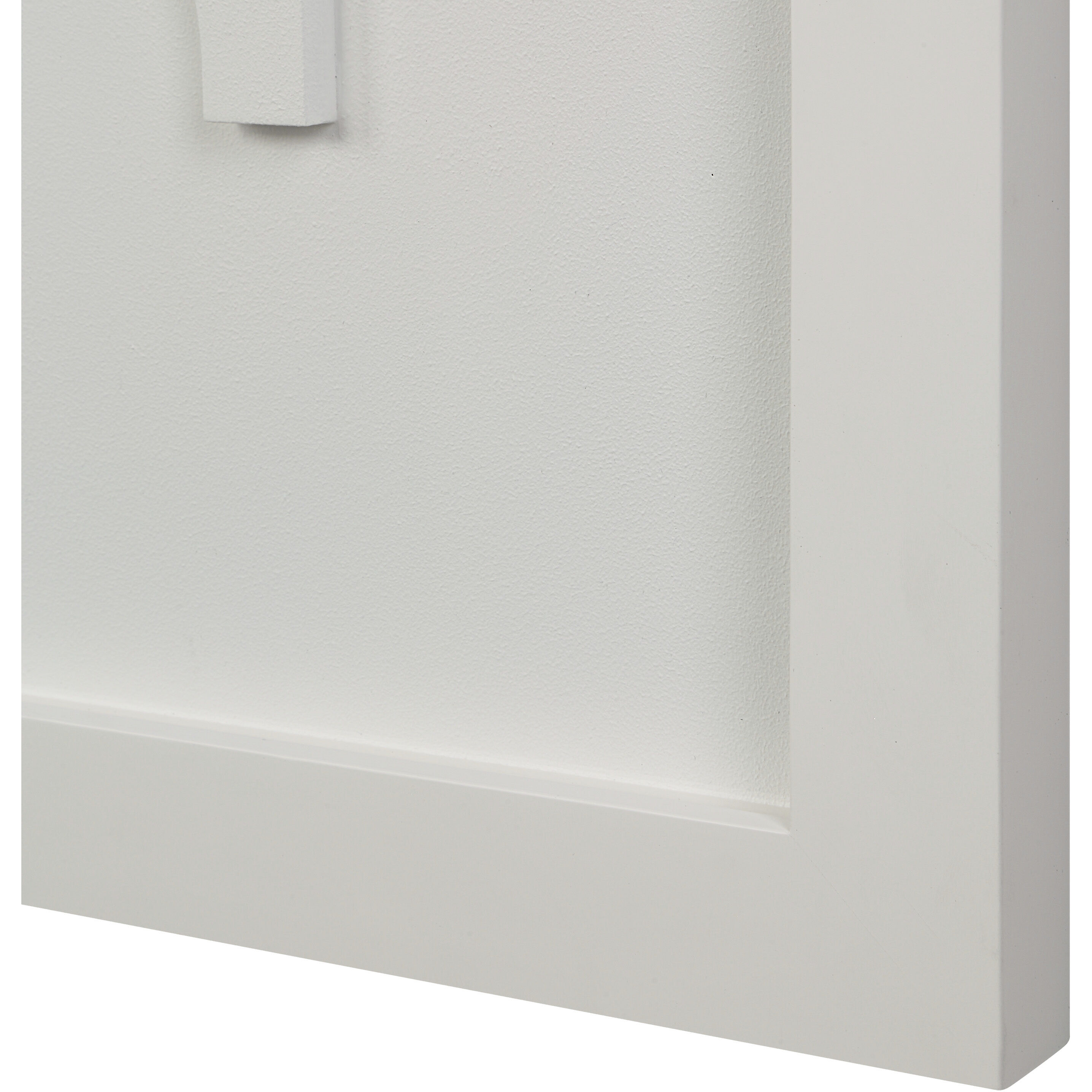 Ispra Matte White Wall Decor, Set of 4