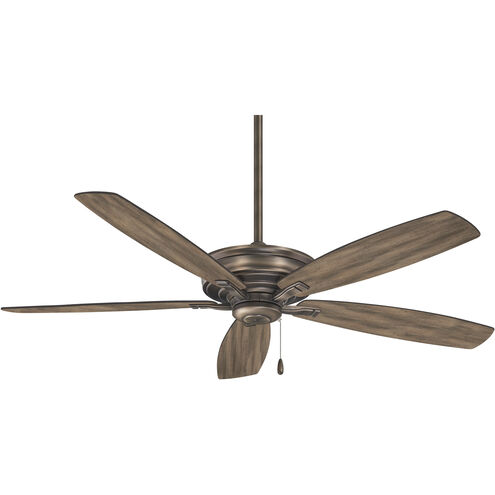 Kafe 52 inch Heirloom Bronze with Aged Boardwalk Blades Ceiling Fan