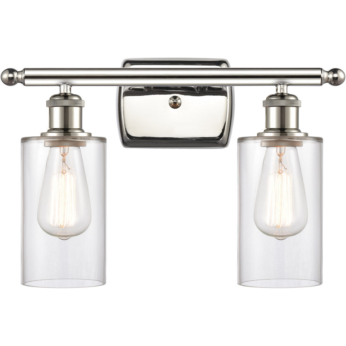 Ballston Clymer LED 16 inch Polished Nickel Bath Vanity Light Wall Light in Clear Glass, Ballston