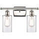Ballston Clymer LED 16 inch Polished Nickel Bath Vanity Light Wall Light in Clear Glass, Ballston