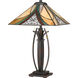 Quoizel Orleans 24.75 inch 75.00 watt Valiant Bronze Table Lamp Portable Light, Naturals TF3342TVA - Open Box