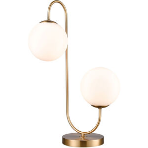 Polk 22 inch 40.00 watt Aged Brass Table Lamp Portable Light