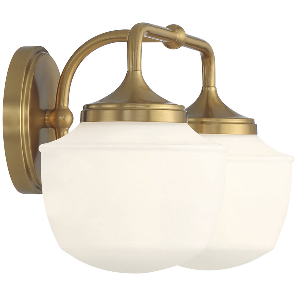 Cornwell 2 Light 16 inch Aged Brass Bath Vanity Wall Light