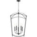 Mantle 5 Light 19 inch Matte Black Entry Ceiling Light