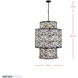 Kato 16 Light 32 inch Carbon Black Chandelier Ceiling Light