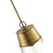 Wentworth 1 Light 11.5 inch Rubbed Brass Pendant Ceiling Light