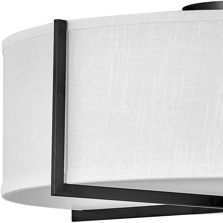 Galerie Axis 4 Light 25.5 inch Black Indoor Semi-Flush Mount Ceiling Light