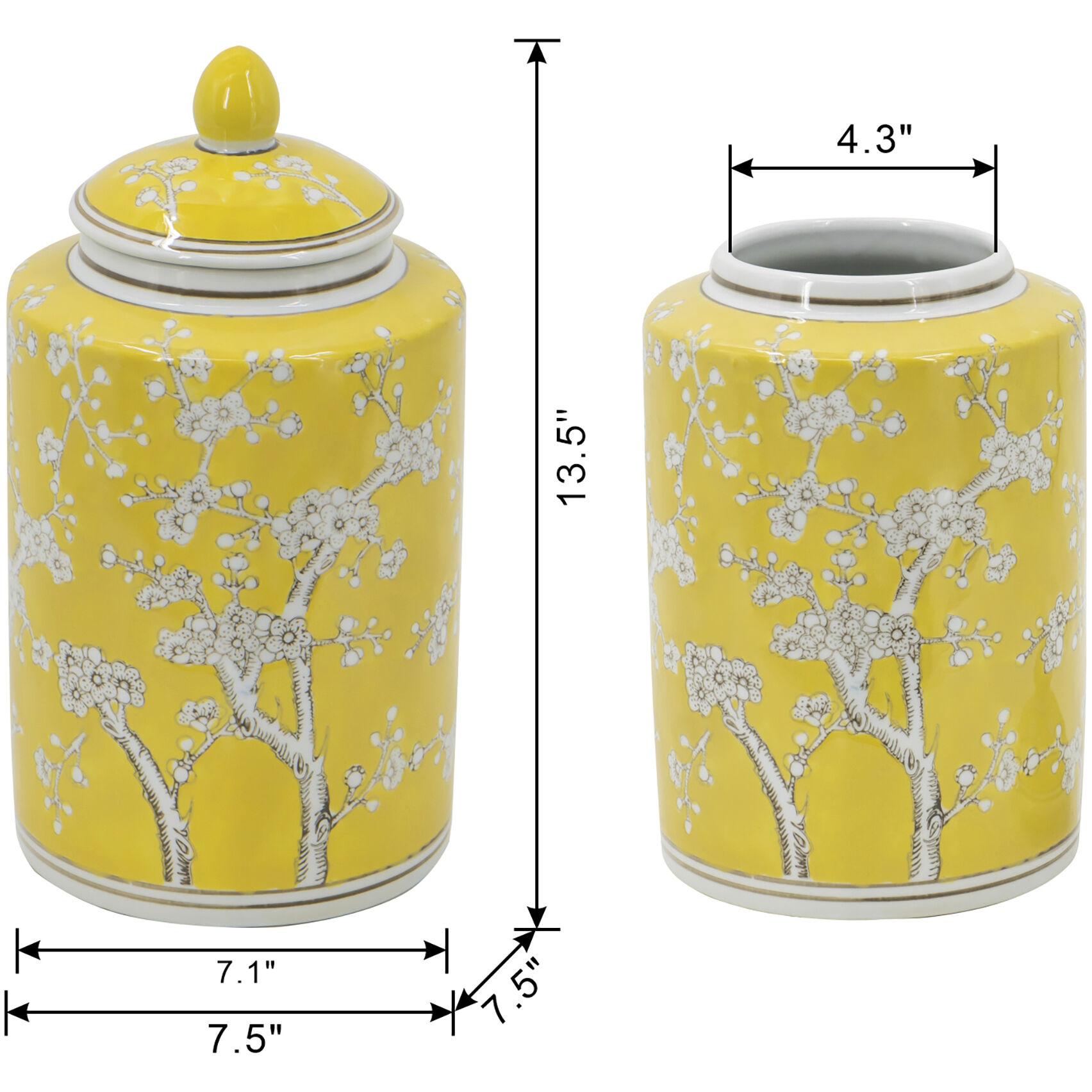 Plum 13.5 X 7.5 inch Jar