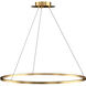 Sean Lavin Vellavi LED 36 inch Natural Brass Chandelier Ceiling Light, Integrated LED