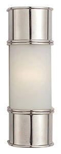 Visual Comfort E. F. Chapman Oxford 1 Light 4 inch Chrome Bath Wall Light in 12 in. H CHD1551CH-FG - Open Box