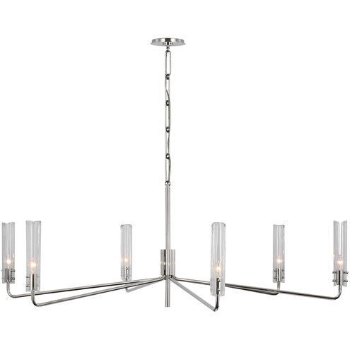 AERIN Casoria LED 56.5 inch Polished Nickel Chandelier Ceiling Light, Grande