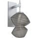 Mesa LED Classic Silver Indoor Sconce Wall Light