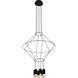Expression 24 inch Black Pendant Ceiling Light
