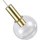 Artisan Collection/SIENNA Series 5 Light 10 inch Brass Pendant/Chandelier Ceiling Light