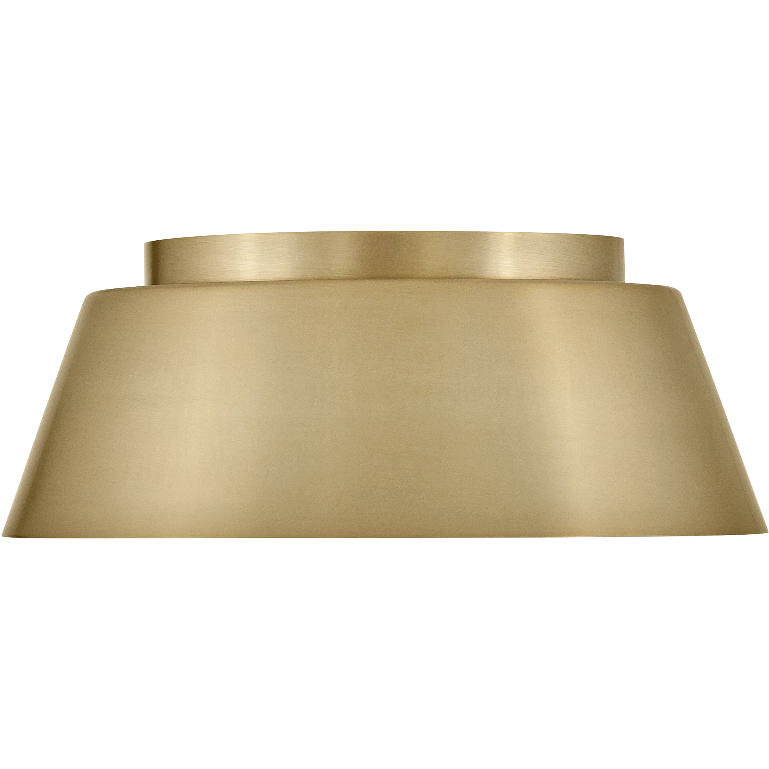 Tess 2 Light 14 inch Lacquered Brass Flush Mount Ceiling Light