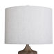 Haverhill 12 inch 150 watt Wood and Silver Table Lamp Portable Light