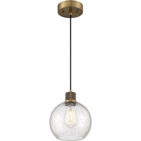 Port Nine LED 8 inch Antique Brushed Brass Pendant Ceiling Light