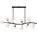 Walker 10 Light 48.5 inch Matte Black Island Light Ceiling Light