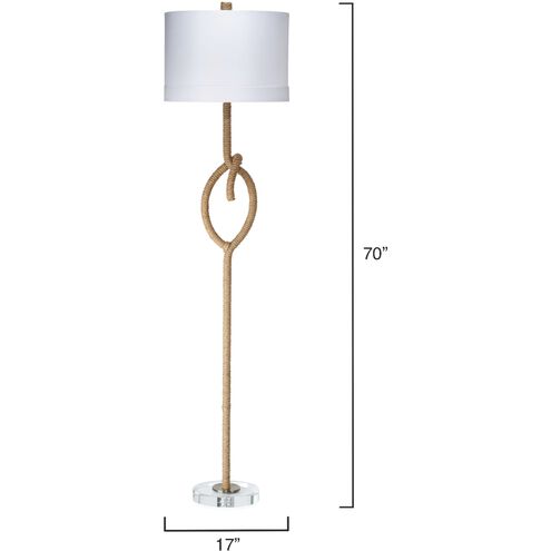 Knot 70 inch 150 watt Natural Floor Lamp Portable Light