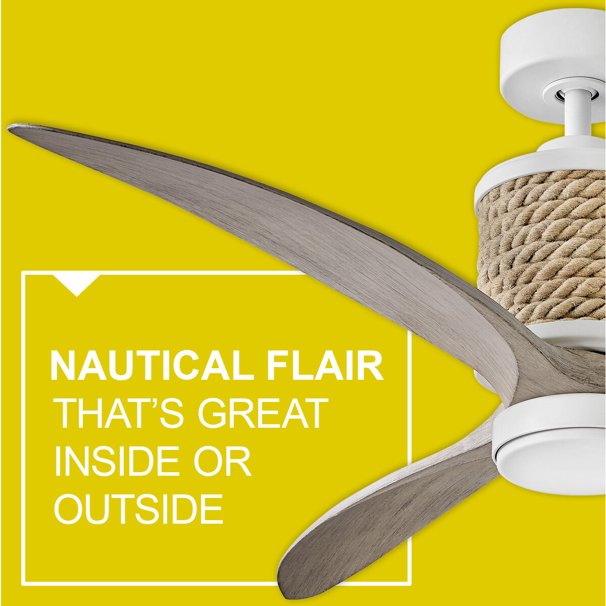 Marin 60 inch Matte White with Weathered Wood Blades Fan