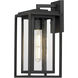 Cabana 1 Light 15 inch Black Outdoor Wall Mount