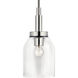 Madden 1 Light Chrome Mini Pendant Ceiling Light