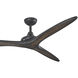 Vapor 60 inch Coal with Toned Koa Blades Ceiling Fan in Coal/Toned Koa