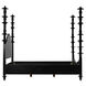 Ferret Hand Rubbed Black Bed, Queen